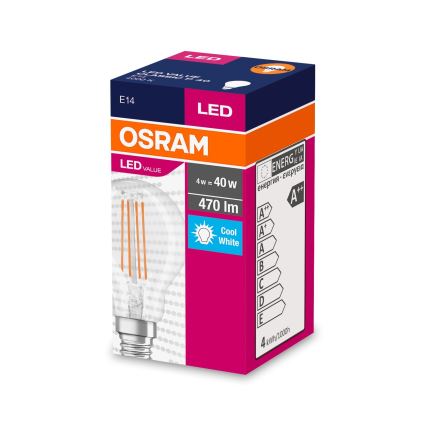 Λαμπτήρας LED FILAMENT P40 E14/4W/230V 4000K - Osram