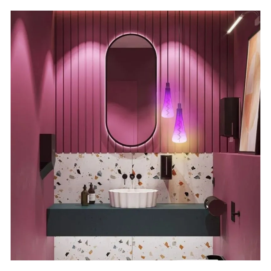 Λαμπτήρας LED FILAMENT SHAPE T110 E27/5W/230V 1800K μωβ