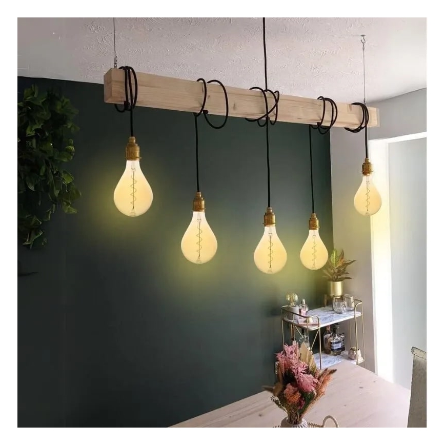 Λαμπτήρας LED FILAMENT SPIRAL VINTAGE A165 E27/4W/230V 2000K