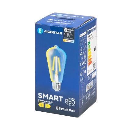 Λαμπτήρας Dimming LED FILAMENT MESH Smart ST64 E27/6W/230V 2700-6500K - Aigostar