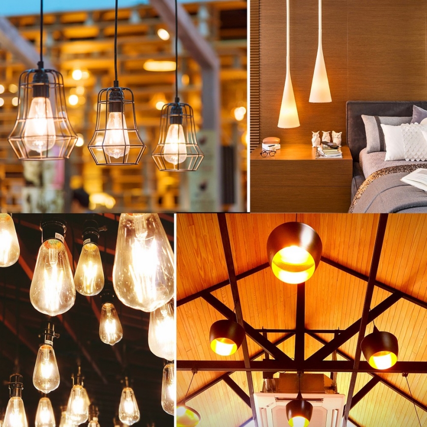 Λαμπτήρας LED FILAMENT ST64 E27/6W/230V 2700K - Aigostar