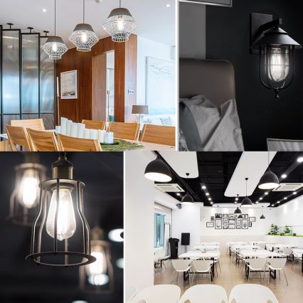 Λαμπτήρας LED FILAMENT ST64 E27/6W/230V 6500K - Aigostar