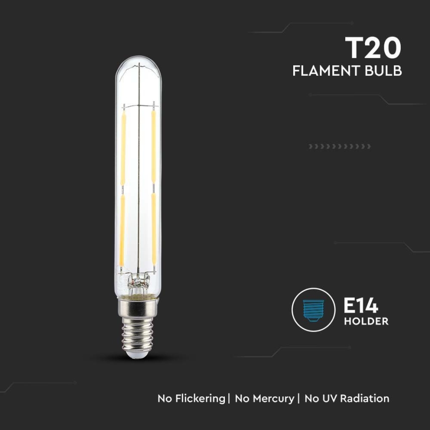 Λαμπτήρας LED FILAMENT T20 E14/4W/230V 3000K
