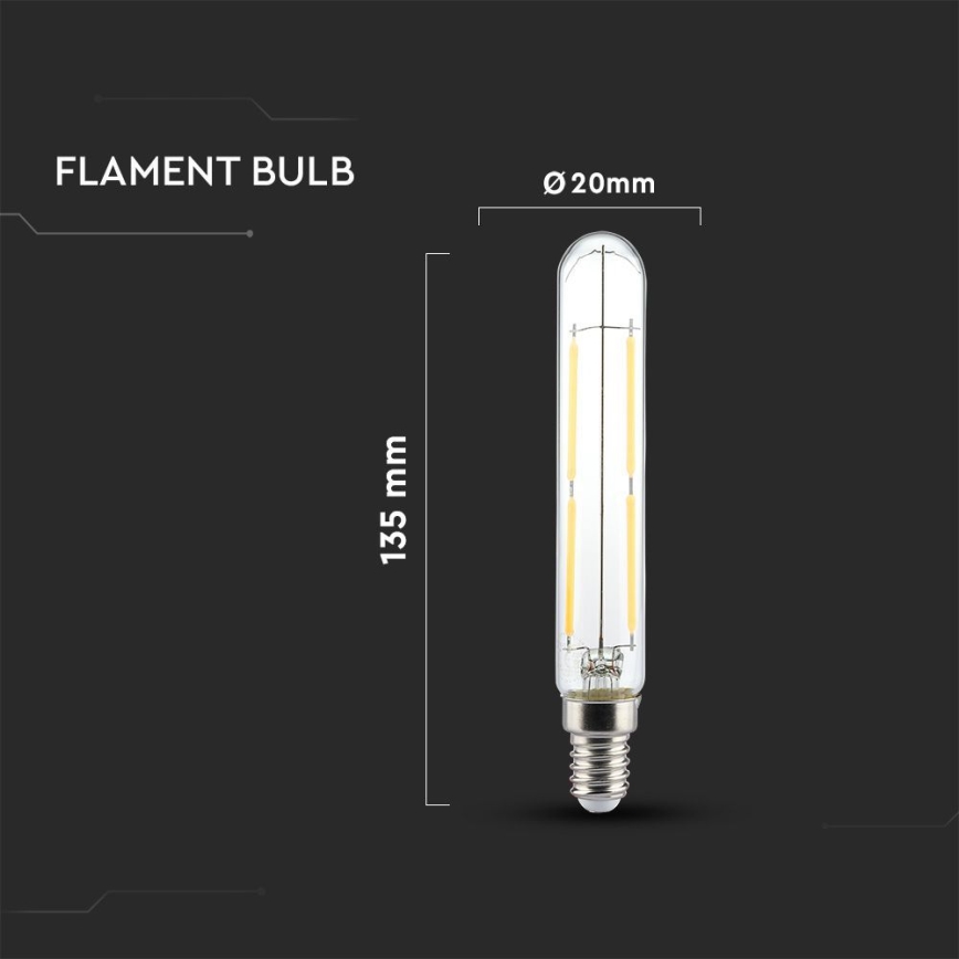 Λαμπτήρας LED FILAMENT T20 E14/4W/230V 3000K