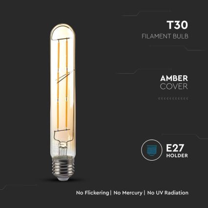 Λαμπτήρας LED FILAMENT T30 E27/6W/230V 2200K