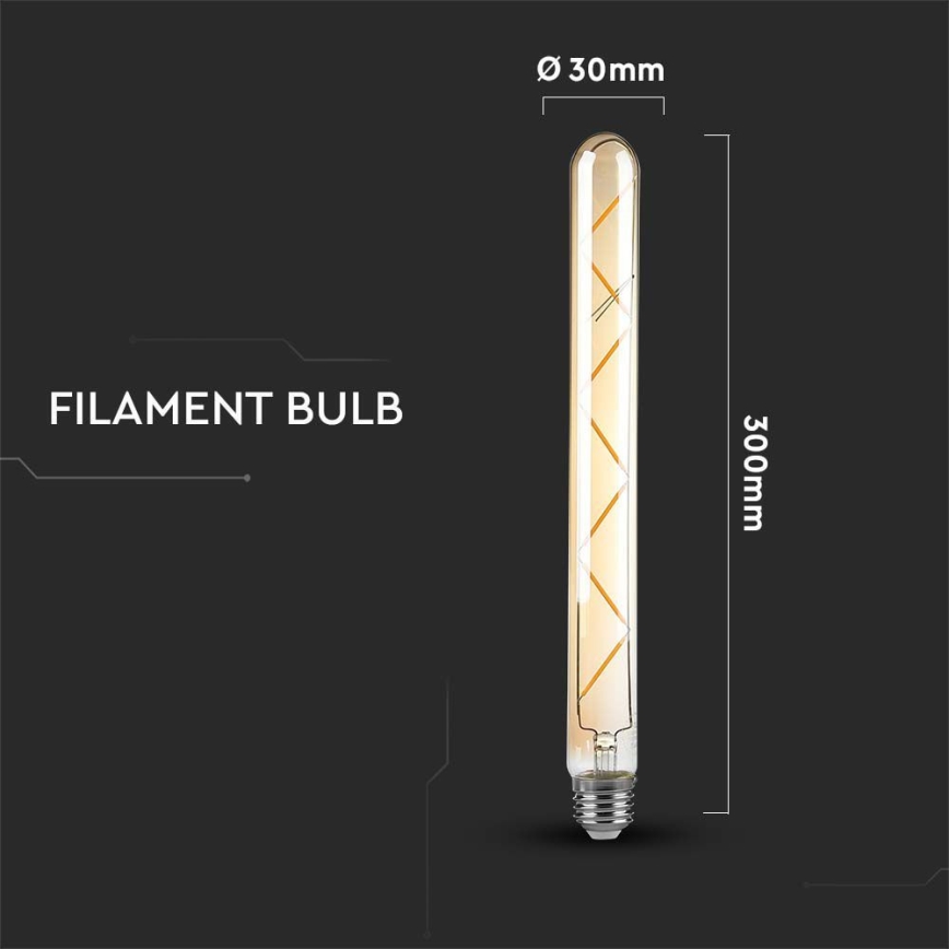 Λαμπτήρας LED FILAMENT T30 E27/7W/230V 2200K