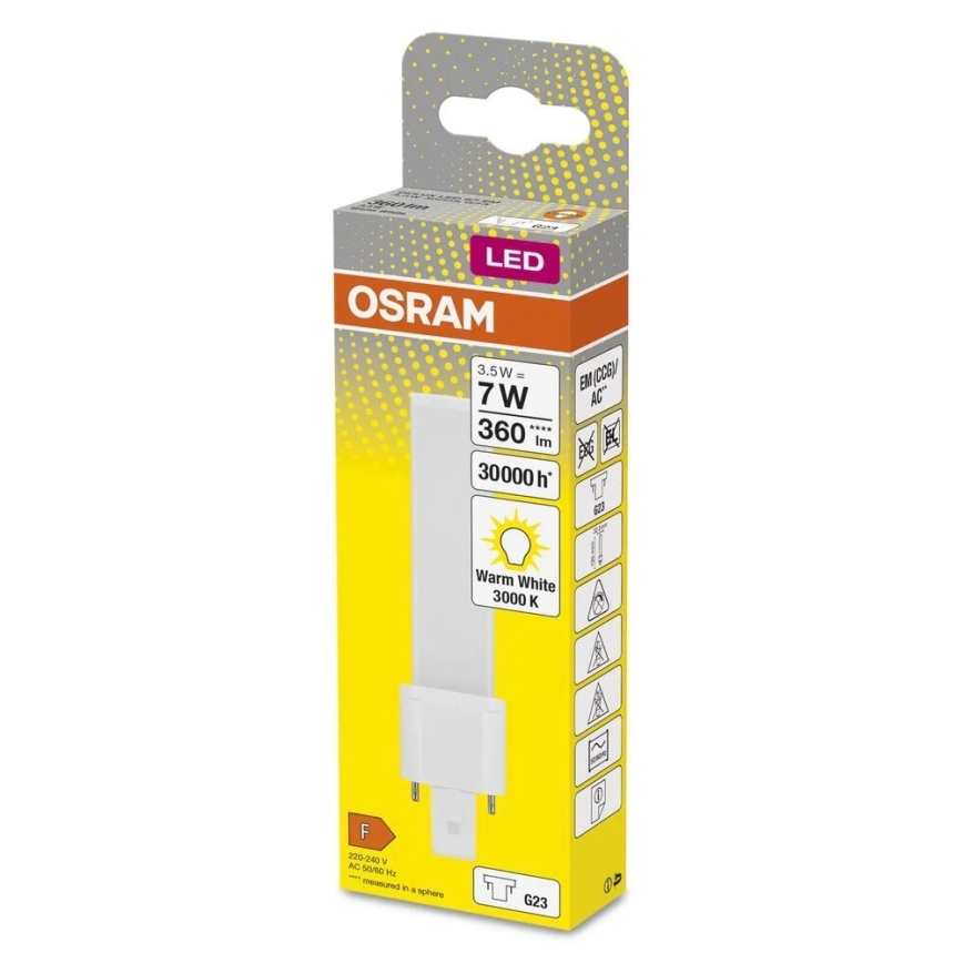 Λαμπτήρας LED G23/3,5W/230V 3000K - Osram