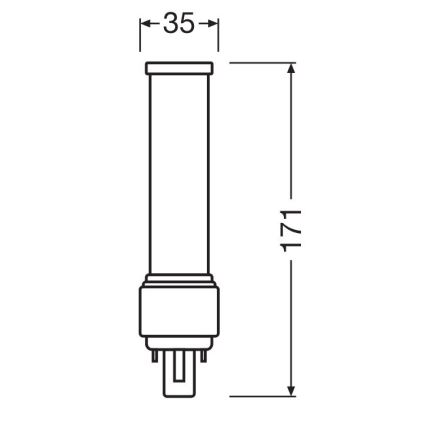 Λαμπτήρας LED G24d-3/9W/230V 3000K - Osram