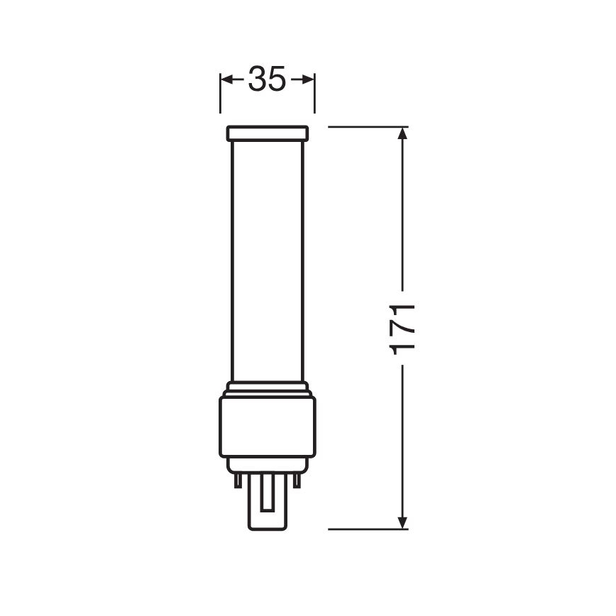 Λαμπτήρας LED G24d-3/9W/230V 3000K - Osram