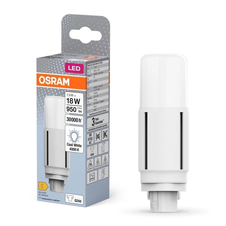 Λαμπτήρας LED G24d/7,5W/230V 4000K - Osram