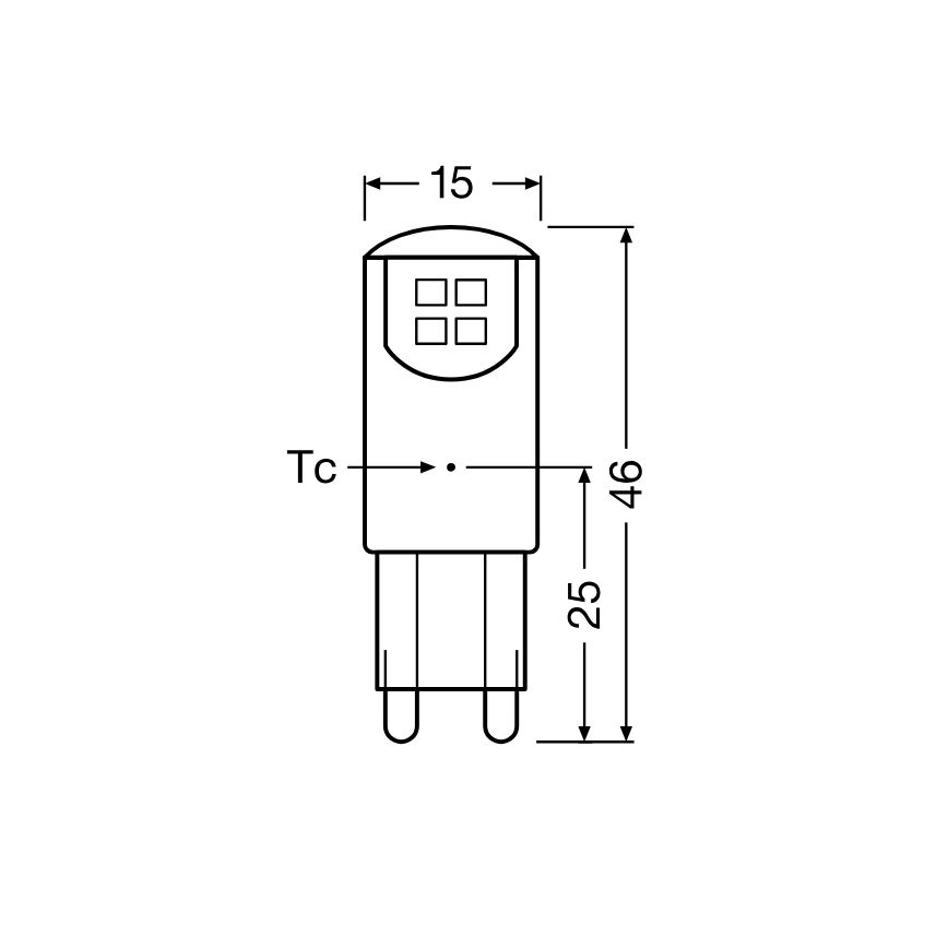 Λαμπτήρας LED G9/1,9W/230V 2700K - Osram