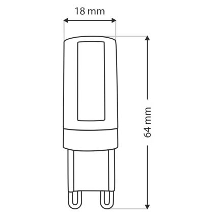 Λαμπτήρας LED G9/10W/230V 4200K
