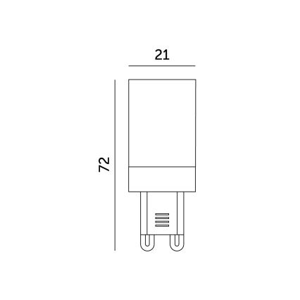 Λαμπτήρας LED G9/6W/230V 6000K
