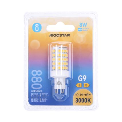 Λαμπτήρας LED G9/8W/230V 3000K - Aigostar