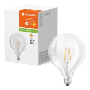 Λαμπτήρας LED GLOBE CLASSIC FILAMENT G125 E27/4W/230V 2700K - Ledvance