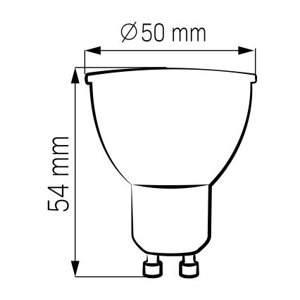 Λαμπτήρας LED GU10/4,5W/230V 4000K μαύρο