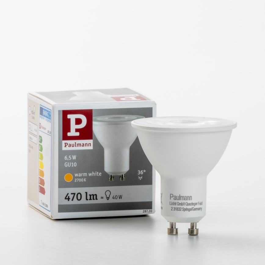Λαμπτήρας LED GU10/6,5W/230V 2700K - Paulmann 28720