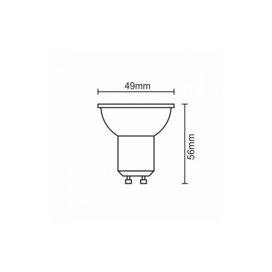 Λαμπτήρας LED GU10/6W/230V 3000K μαύρο