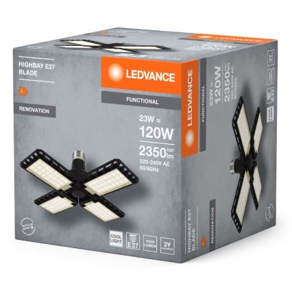 Λαμπτήρας LED HIGHBAY E27/23W/230V 4000K - Ledvance