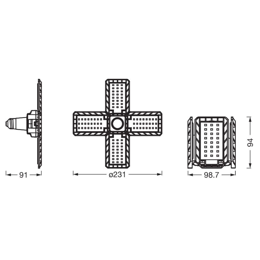 Λαμπτήρας LED HIGHBAY E27/23W/230V 4000K - Ledvance