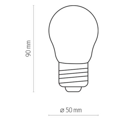Λαμπτήρας LED P45 E27/2W/230V 2700K