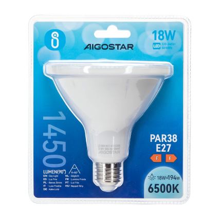 Λαμπτήρας LED PAR38 E27/18W/230V 6500K - Aigostar