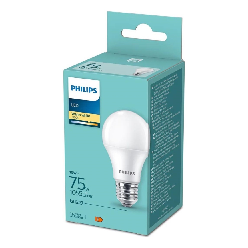 Λαμπτήρας LED Philips A60 E27/10W/230V 2700K
