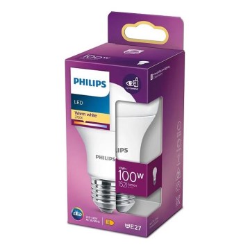 Λαμπτήρας LED Philips A60 E27/13W/230V 2700K