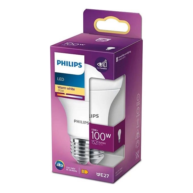 Λαμπτήρας LED Philips A60 E27/13W/230V 2700K