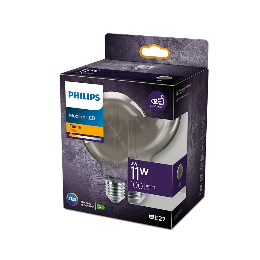 Λαμπτήρας LED Philips E27 / 2W / 230V 1800K