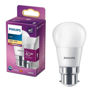 Λαμπτήρας LED Philips P45 B22/5W/230V 2700K