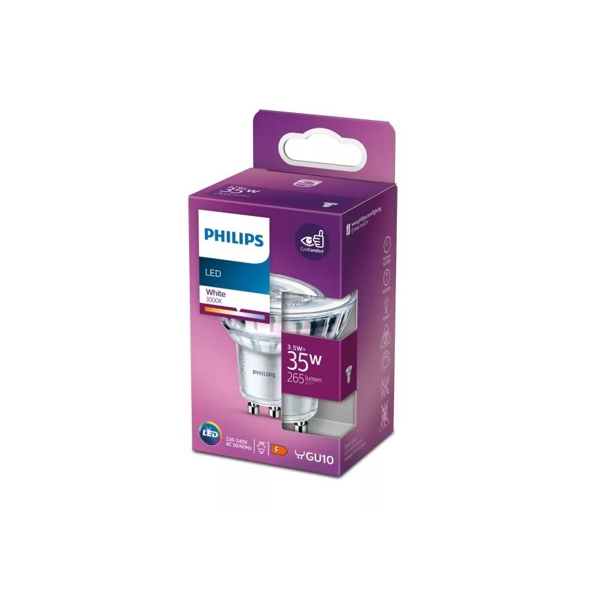 Λαμπτήρας LED Philips PAR16 GU10/3,5W/230V 3000K