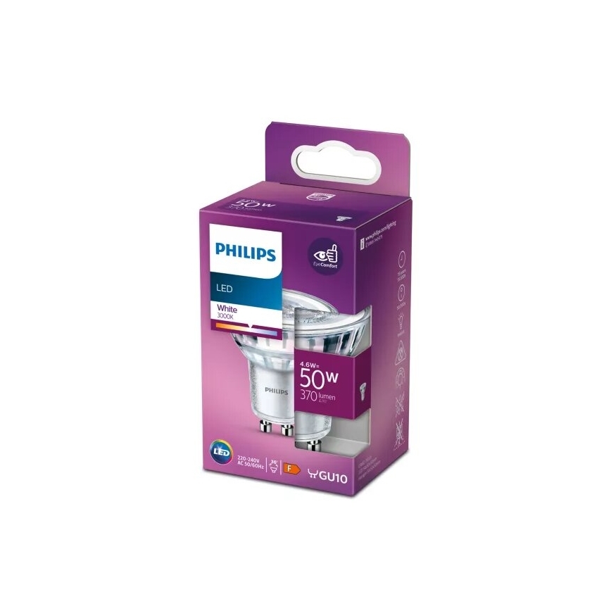 Λαμπτήρας LED Philips PAR16 GU10/4,6W/230V 3000K