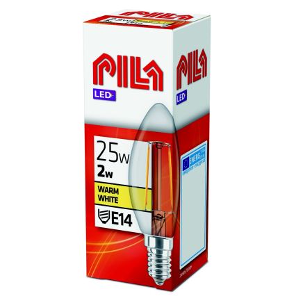 Λαμπτήρας LED Ρετρό Philips Pila E14/2W/230V 2700K