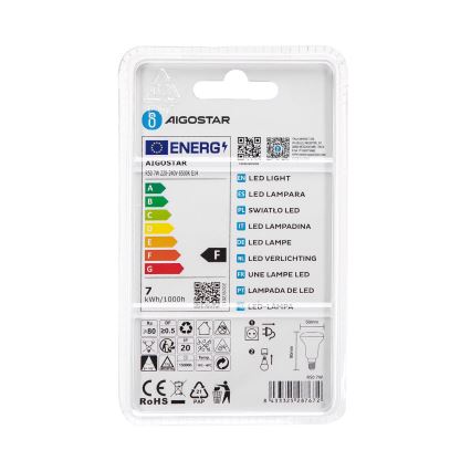 Λαμπτήρας LED R50 E14/7W/230V 6500K - Aigostar