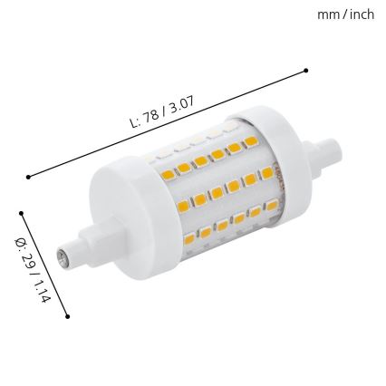 Λαμπτήρας LED R7S/7W/230V 2700K 78 mm - Eglo 11829