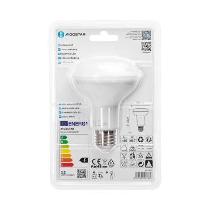 Λαμπτήρας LED R80 E27/12W/230V 6500K - Aigostar