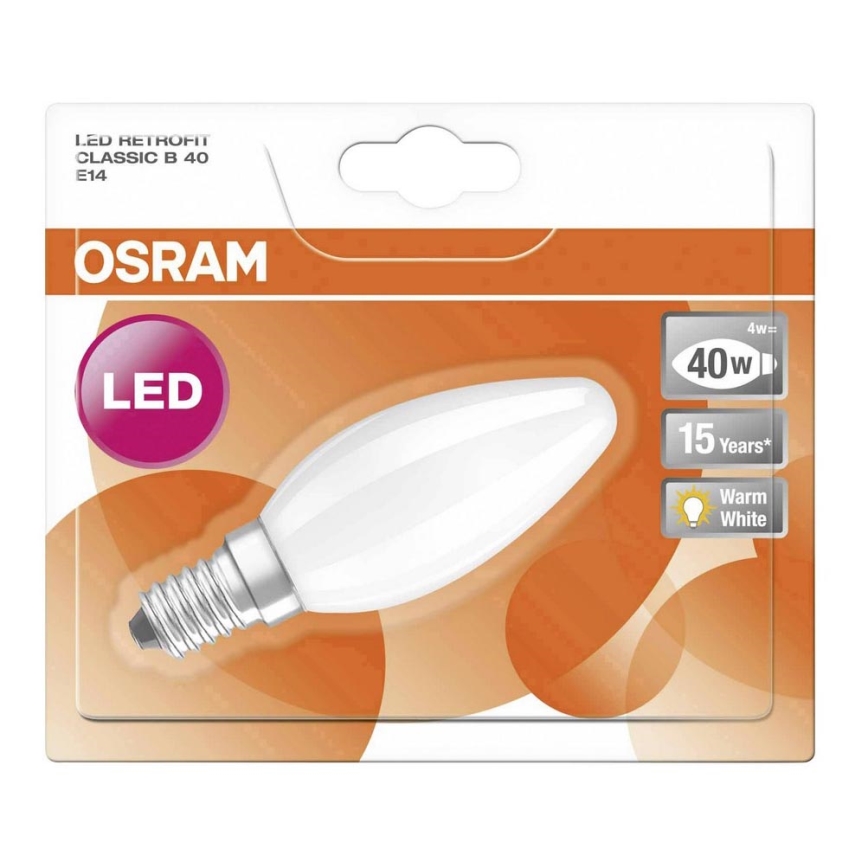 Λαμπτήρας LED RETROFIT B40 E14/4W/230V 2700K - Osram