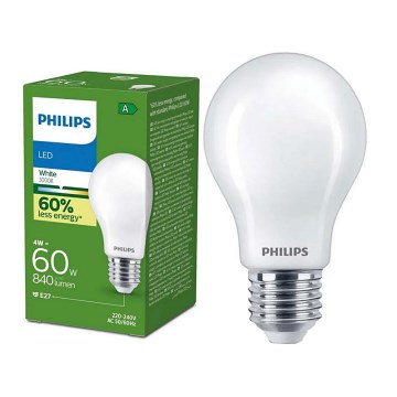 Λαμπτήρας LED ULTRAEFFICIENT Philips A60 E27/4W/230V 3000K