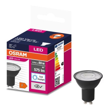 Λαμπτήρας LED VALUE PAR16 GU10/6,9W/230V 4000K 36° μαύρο - Osram