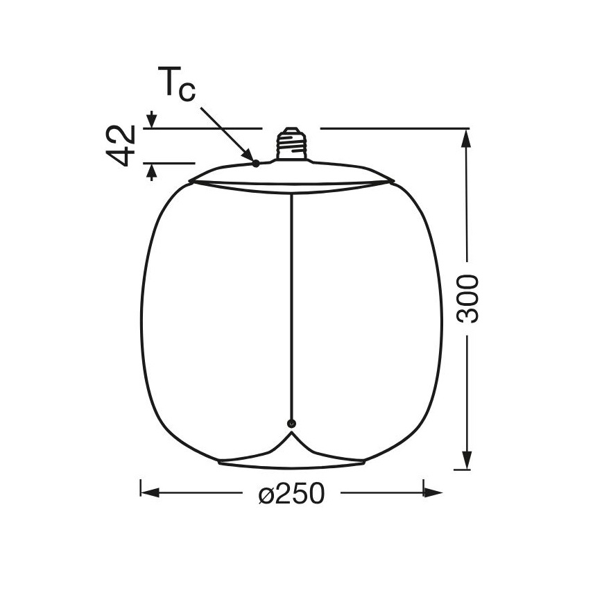 Λαμπτήρας LED VINTAGE FILAMENT E27/3,4W/230V 2700K - Osram