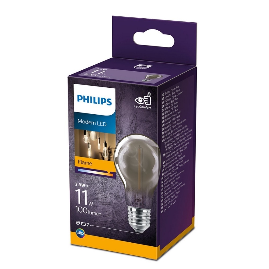 Λαμπτήρας LED VINTAGE Philips A60 E27/2,3W/230V 1800K