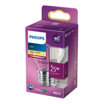 Λαμπτήρας LED VINTAGE Philips P45 E27/2W/230V 2700K
