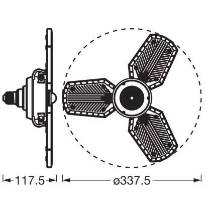 Λαμπτήρας LED με αισθητήρα HIGHBAY E27/40W/230V 4000K - Osram
