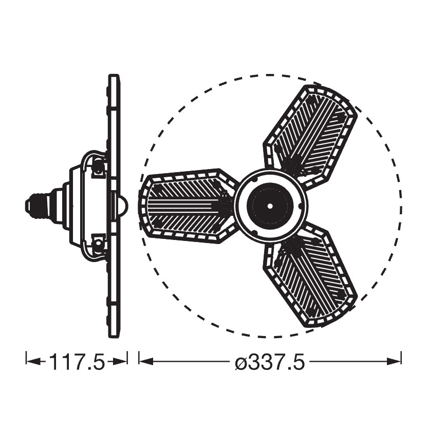 Λαμπτήρας LED με αισθητήρα HIGHBAY E27/40W/230V 4000K - Osram