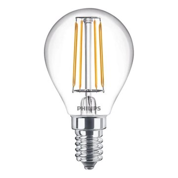 Λαμπτήρας LED νήματος Philips E14/4,3W/230V 4000K
