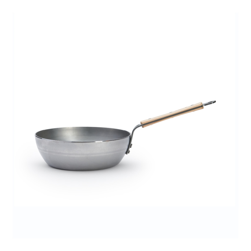 De Buyer 5714.24 - Βαθύ τηγάνι MINERAL B BOIS 24 cm