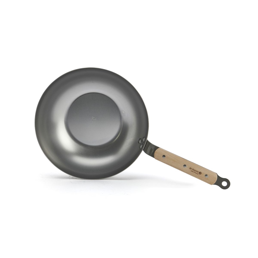 De Buyer 5717.28 - Τηγάνι Wok MINERAL B BOIS 28 εκ.
