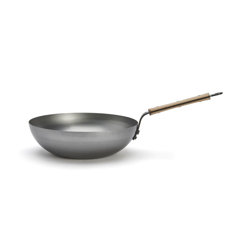 De Buyer 5717.28 - Τηγάνι Wok MINERAL B BOIS 28 εκ.