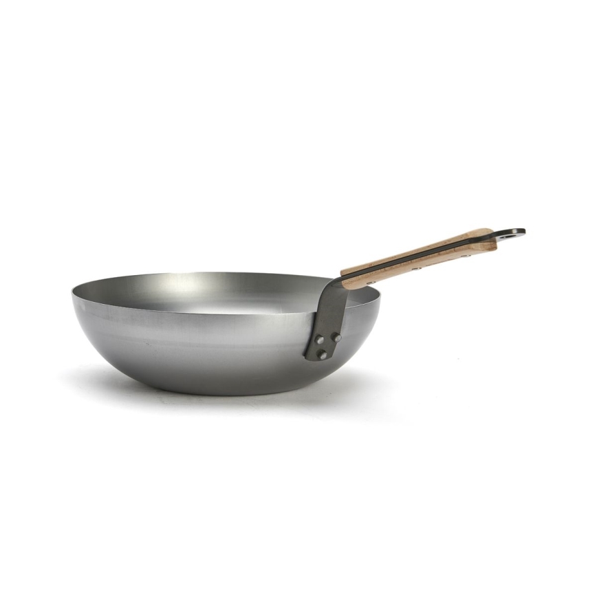 De Buyer 5717.28 - Τηγάνι Wok MINERAL B BOIS 28 εκ.